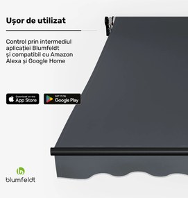 Copertină CloudShade, Control Inteligent, Protecție UV, Montare pe Perete