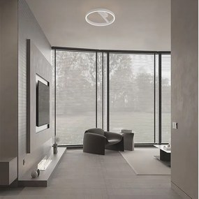 Plafoniera circulara aluminiu alb LED CCT ADALIZ 50cm