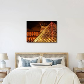 Tablou cu Louvre la Pris (70x50 cm)