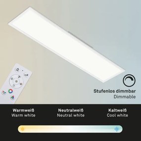 Plafonieră RGBW dimabilă SLIM LED/40W/230V Brilo + telecomandă