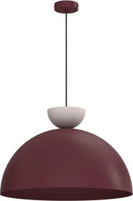 Candelabru suspendat pe cablu NEVIS 1xE27/15W/230V Ø 50 cm bordo