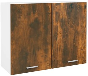 vidaXL Dulap suspendat “Lyon”, stejar fumuriu, 80x31x60 cm