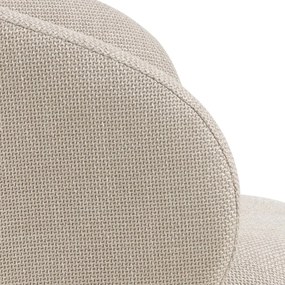 Scaun de bar bej cu înălțime ajustabilă, cu cotiere (înălțime șezut 86 cm) Eleanor – Actona