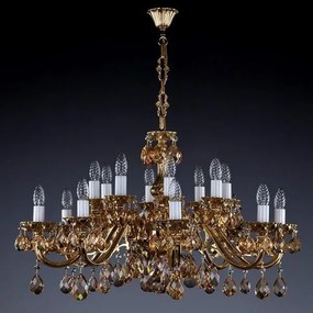 Candelabru cristal Bohemia 16 brate, diam.81cm VIKTORIE XVI. 8003 CE