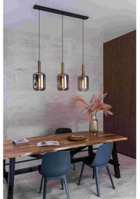 Lustră pe cablu Lucide 45494/03/65 JOANET 3xE27/40W/230V negru