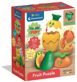 Colorat Think Play Jucărie pentru bebeluși de asamblat fructe Clementoni