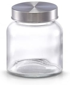 Recipient pentru depozitare din sticla Mini, capac metalic, 220 ml, Ø 7,5xH8,5 cm