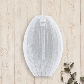 Lustră pe cablu KAREI 1xE27/20W/230V d. 30 cm alb