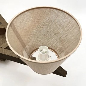 Lustră LED aplicată Brilagi ANTHONY 5xE14/40W/230V stejar nuc