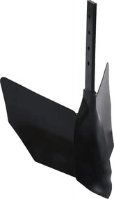 vidaXL Accesoriu plug motocultor, negru, metal