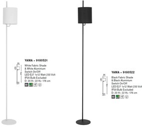 Lampadar / Lampa de podea moderna Yama alba NVL-9180521
