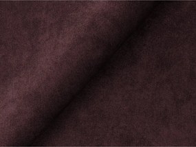 Canapea burgundy cu tapițerie din catifea 255 cm Aloha – Makamii