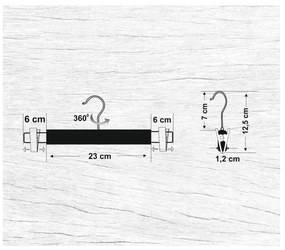 Umerase Pantaloni din Lemn cu Detalii Metalice, White Grip, UnicUtil, Alb, UUUM67