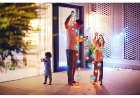 Retlux - Ghirlandă LED pentru exterior, 40 LED, 15 m, IP44, multicoloră