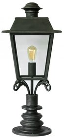 Stalp iluminat exterior din fier forjat, inaltime 84cm, AL 6796