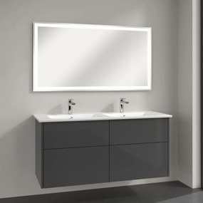 Villeroy &amp; Boch Finero lavoar cu dulap și oglindă 130 cm gri S00305FPR1