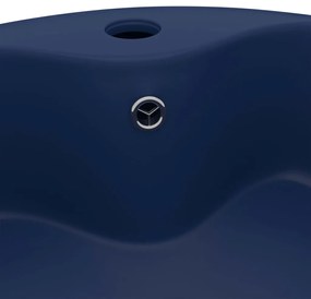 Chiuveta de lux cu preaplin, albastru mat, 36 x 13 cm, ceramica matte dark blue