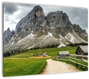 Tablou pe sticlă - În munții austrieci (70x50 cm)