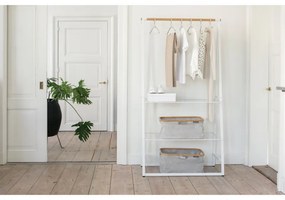 Suport multifunctional pentru haine Brabantia Linn 1008930, Otel, Alb