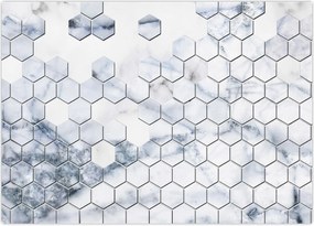 Tablou - Hexagoane marmură (70x50 cm)