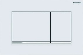 Clapeta de actionare Geberit Sigma30 alb mat lacuit / crom lucios EasyToClean