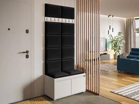 Mobilier pentru hol Kendora 80 (cu 12 buc panouri tapițate Pazara 40x30) (manila 18). 1054008