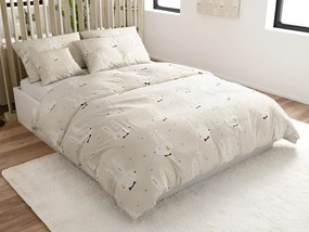 Lenjerie de pat din microfibra WHITE RABBIT, bej Dimensiune lenjerie de pat: 70 x 90 cm | 140 x 200 cm