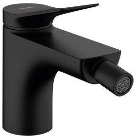 Baterie bideu, Hansgrohe, Vivenis, cu ventil, negru mat