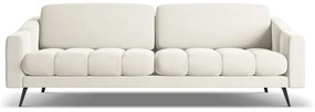 Canapea albă cu tapițerie din catifea 238 cm Nalu – Makamii
