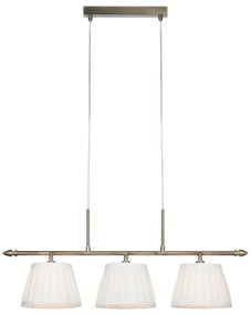 Markslöjd 108975 - Lustră suspendată pe cablu OXFORD 3xE14/40W/230V, alamă/albă