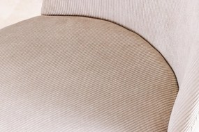 Set de 2 scaune, Catifea Raiata, Bej, MIA CASA, A-45926 VC