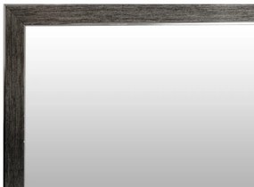 Oglinda dreptunghiulara cu rama din polistiren gri argintie/neagra Cliff, 56cm (L) x 36cm (W) x 1.6cm (H )