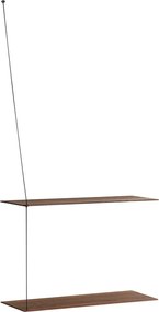 Poliță "Stedge", 60 x 22 cm, 4 variante - Woud Variantă: stejar închis la culoare