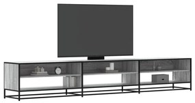 vidaXL Comodă TV, gri sonoma, 270x40x46 cm, lemn compozit