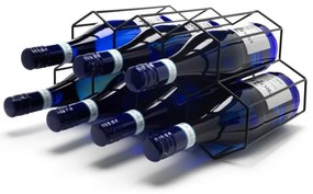 Raft negru de vin din metal - Leopold Vienna