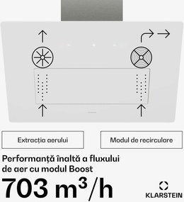 Klarstein Hota SleekAir | A+++ | 717 m³/h | control tactil | LED | 60 cm