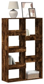 vidaXL Bibliotecă, stejar fumuriu, 100x33x155,5 cm, lemn prelucrat