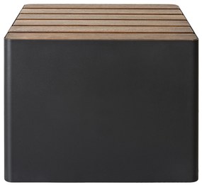 Scaun de exterior WOODGREEN, mai multe variante - Hobby Flower Culoare: negru/lemn închis la culoare