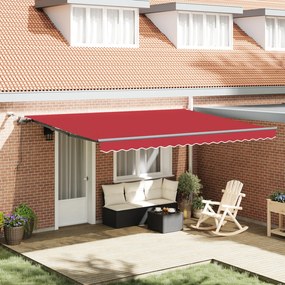Marciză Retractabilă Automată cu LED Roșie 450x300 cm