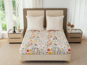 Cearsaf din microfibra WILDFLOWERS colorat 90x200 cm