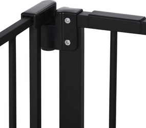 Gard extensibil PawHut din fier pentru animale, negru | Aosom Romania