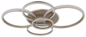 Plafoniera LED metal sampanie cristale acrilice LORELEI