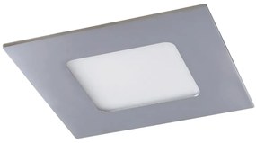 Spot incastrabil pentru baie design modern Lois IP44 crom 9x9cm
