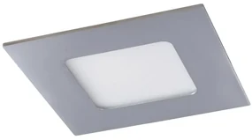 Spot incastrabil pentru baie design modern Lois IP44 crom 9x9cm