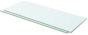 3051564 vidaXL Rafturi, 2 buc., 60 x 20 cm, panouri sticlă transparentă