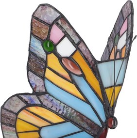 Lampa de masa Tiffany Butterfly h 23 cm