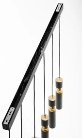 Lustră pe cablu Jupiter 2005 ALAS 6xGU10/10W/230V negru/auriu