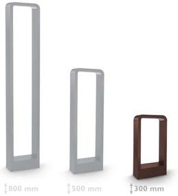 Brilagi - Lampă LED de exterior BARI, 7W, 230V, 3000/4000/6000K, maro, IP54, 30 cm