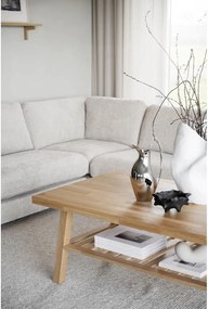 Măsuță de cafea din lemn de stejar Rowico Brooklyn, 130 x 75 cm