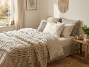 Față de pernă din microfibra INSECTA 70x90 cm, crem
